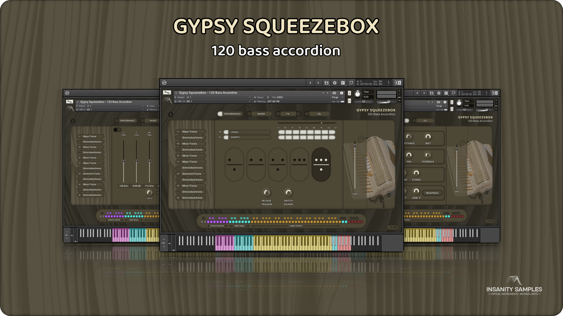 GYPSY SQUEEZEBOX - 120 Bass Accordion